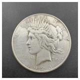 1928-p Peace Silver Dollar