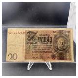 Germany 20 Mark Note