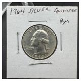 1964 Washington Silver Quarter