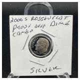 2000s SILVER Roosevelt Deep Cameo Proof Dime