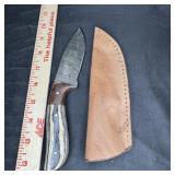 Lmk Hunting Knife W/ Leather Sheath (8')