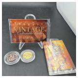 Gold Plated Wheat Cent
