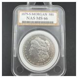 1879-S Morgan Silver Dollar MS66