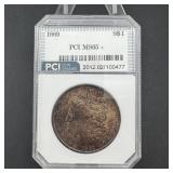 1889 Morgan Silver Dollar Ms65+ Toned