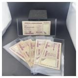 (6) $5 Confederate Currency Notes