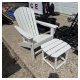 Composite Adirondack Chair With Foot Stool