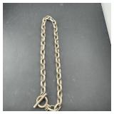 Heavy Duty Sterling Silver Question Mark Bracelet