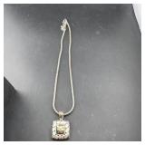 Vintage Silver Necklace W/ Pendant