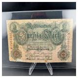 Germany 50 Mark Note (Vintage)