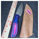 Lmk Hunting Knife W/ Leather Sheath (8')