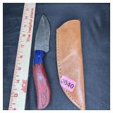 Lmk Hunting Knife W/ Leather Sheath (8')