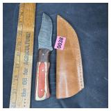 Lmk Hunting Knife W/ Leather Sheath (8')