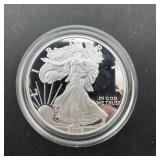 2006-w Proof American Silver Eagle 1 Oz Fine Silve