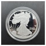2023-s Proof American Silver Eagle 1 Oz Fine Silve