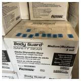 Case Of 1000 Bodyguard Medium Nitrile Gloves