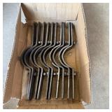 (5 Qty) 3' Iron Pipe Riser Clamps (non-pipe Size)