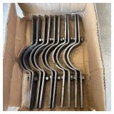 (5 Qty) 3' Iron Pipe Riser Clamps (non-pipe Size)