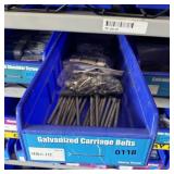Galvanized Carriage Bolts Bin