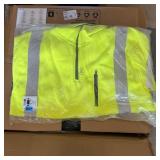 3xl Hi-vis 3-pocket Zipper Safety Jacket