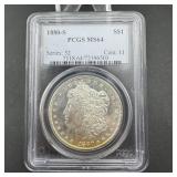 1880-s Morgan Silver Dollar Pcgs Ms64