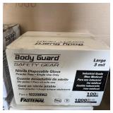 Case Of 1000 Bodyguard Large Nitrile Gloves