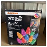 Sylvania Stay-lit 2 Set Of 50 Light Sets