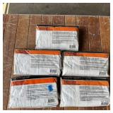 (5 Qty) Microporous Coveralls (size Unknown)