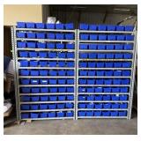 Double Section Rivet Racking With Bolt Bins;