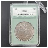 1889 Morgan Silver Dollar Ntc Ms63