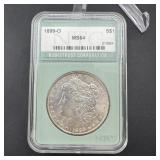 1899-o Morgan Silver Dollar Ntc Ms64