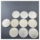 (10) 1976 Bicentennial Eisenhower Dollars