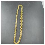 Sterling silver gold vermeil necklace marked 925 I