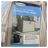 Suncast Stow-away Horizontal Outdoor Storage Shed;