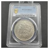 1904-o Morgan Silver Dollar Pcgs Ms62