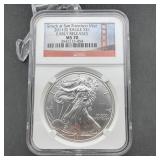 2011(s) American Silver Eagle Ngc Ms70 Early Relea