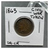 1863 Civil War Token