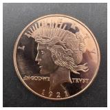1 Oz. Copper Round, see photo for design