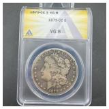 1879-CC Morgan Silver Dollar ANACS VG8