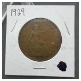 1929 Great Britain Penny