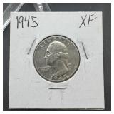 1945 Washington Quarter