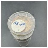 (40) 1955 P Jefferson Nickels Tube