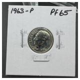 1963 Roosevelt Dime Proof