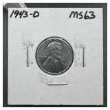 1943-D Steel Lincoln Cent