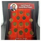 1944-1958 Last 15 Years of Wheat Pennies Set