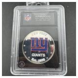 2015 New York Giants NFL Authenticated Silver Dolr