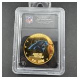 2016 Carolina Panthers Nfl Authenticated Gold Doll