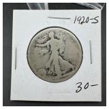 1920-S Walking Liberty Silver Half Dollar