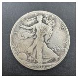 1918-D Walking Liberty Silver Half Dollar