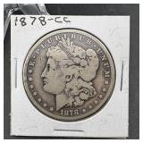 1878-cc Morgan Silver Dollar