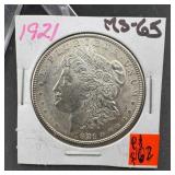 1921 Morgan Silver Dollar